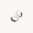 January Birthstone Always On Hoop Earrings