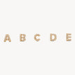 Single abc Stud Earring