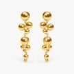 Bubbly Linear Drop Earrings
