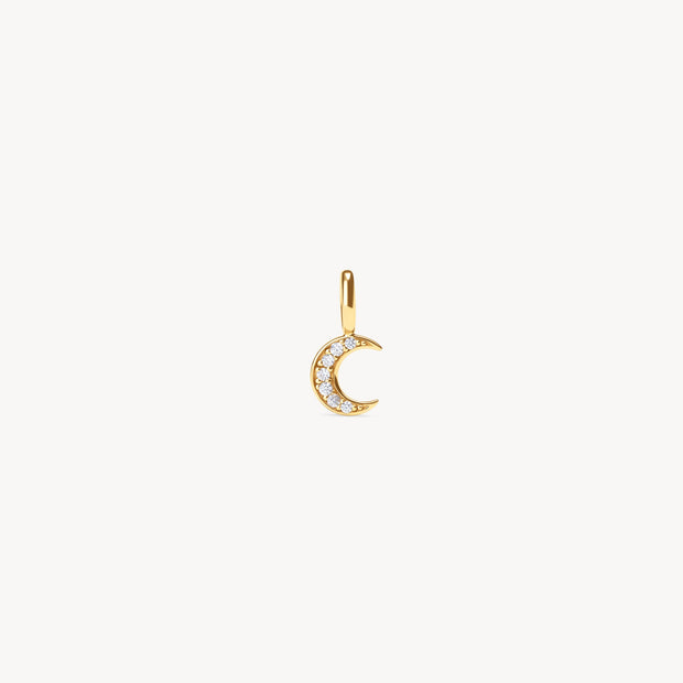 Lunar Pavé Charm Gold