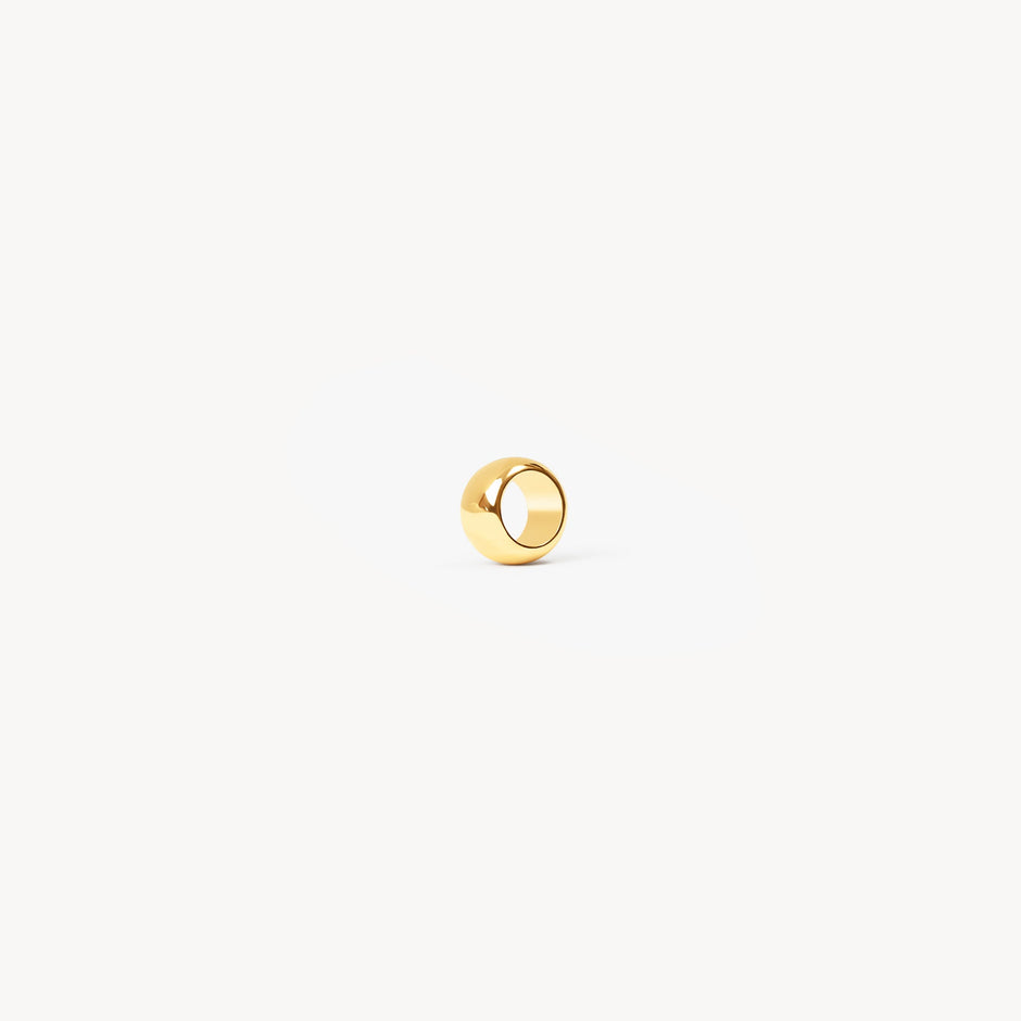 Rondelle Bead Charm Gold