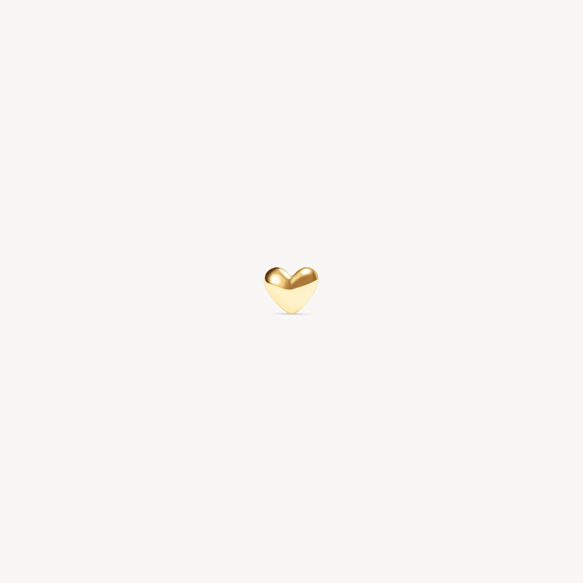 Mini Metal Heart Stud Gold
