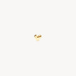 Mini Metal Heart Stud Gold