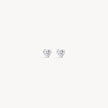 Mini Sparkle Heart Stud Earrings