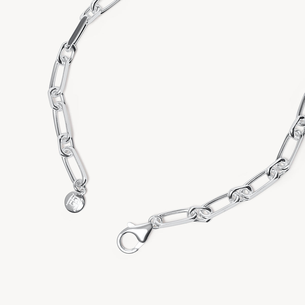 Multi-Station Charm Necklace Silver