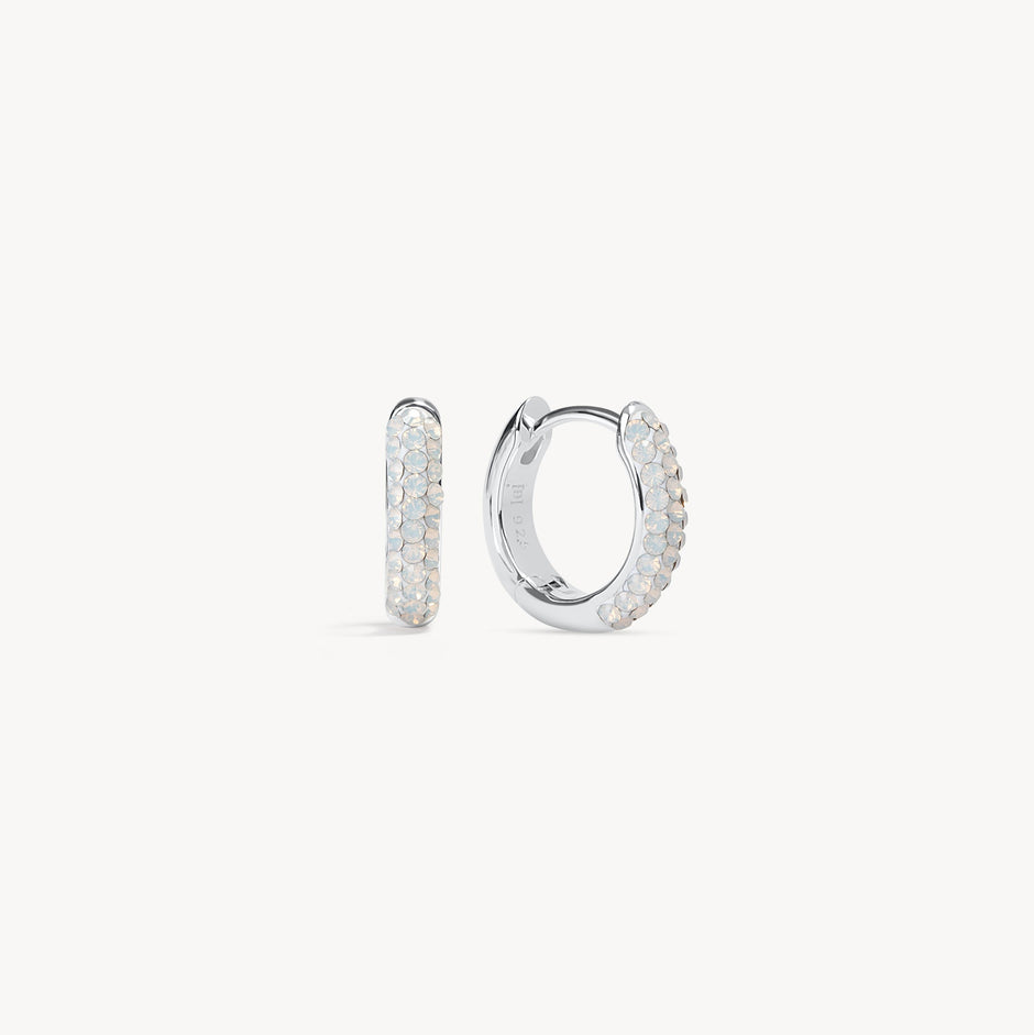 October Birthstone Always On Hoop Earrings
