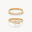 Gold Opal Ring Set