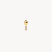 Gold Pavé Letter Bead Charm S