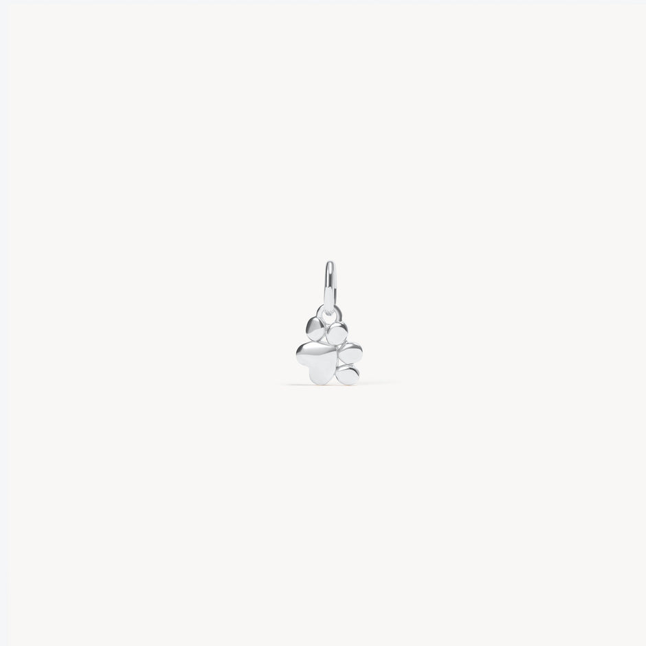 Silver Paw Print Charm