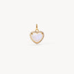 Rainbow Moonstone Heart Charm