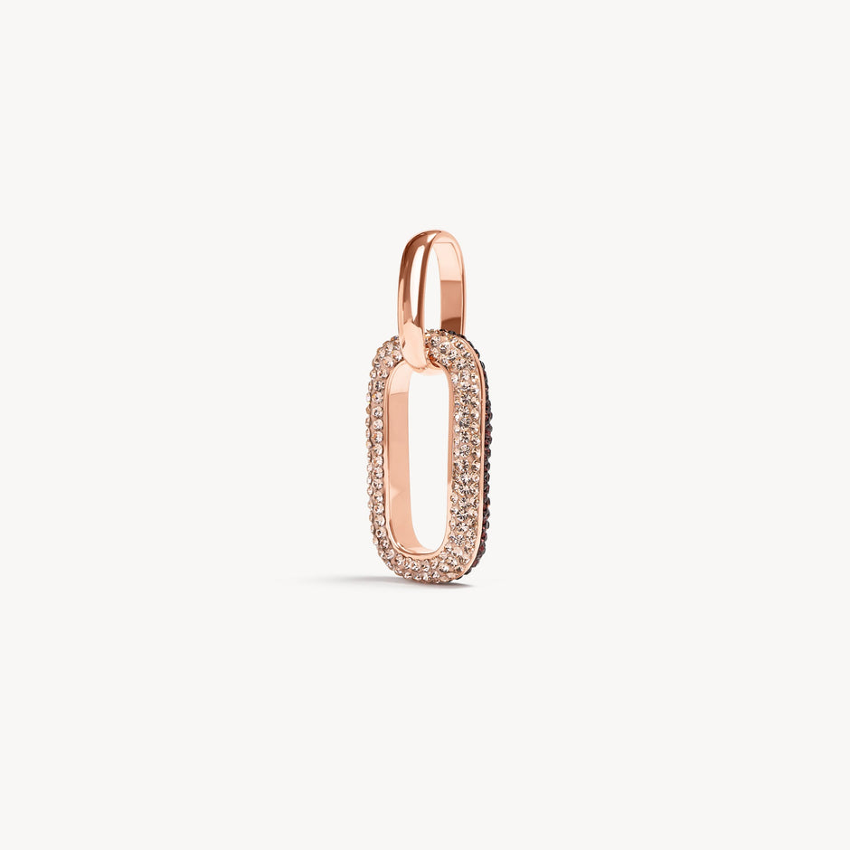 Sparkle Reversible Charm Merlot/Rose Gold