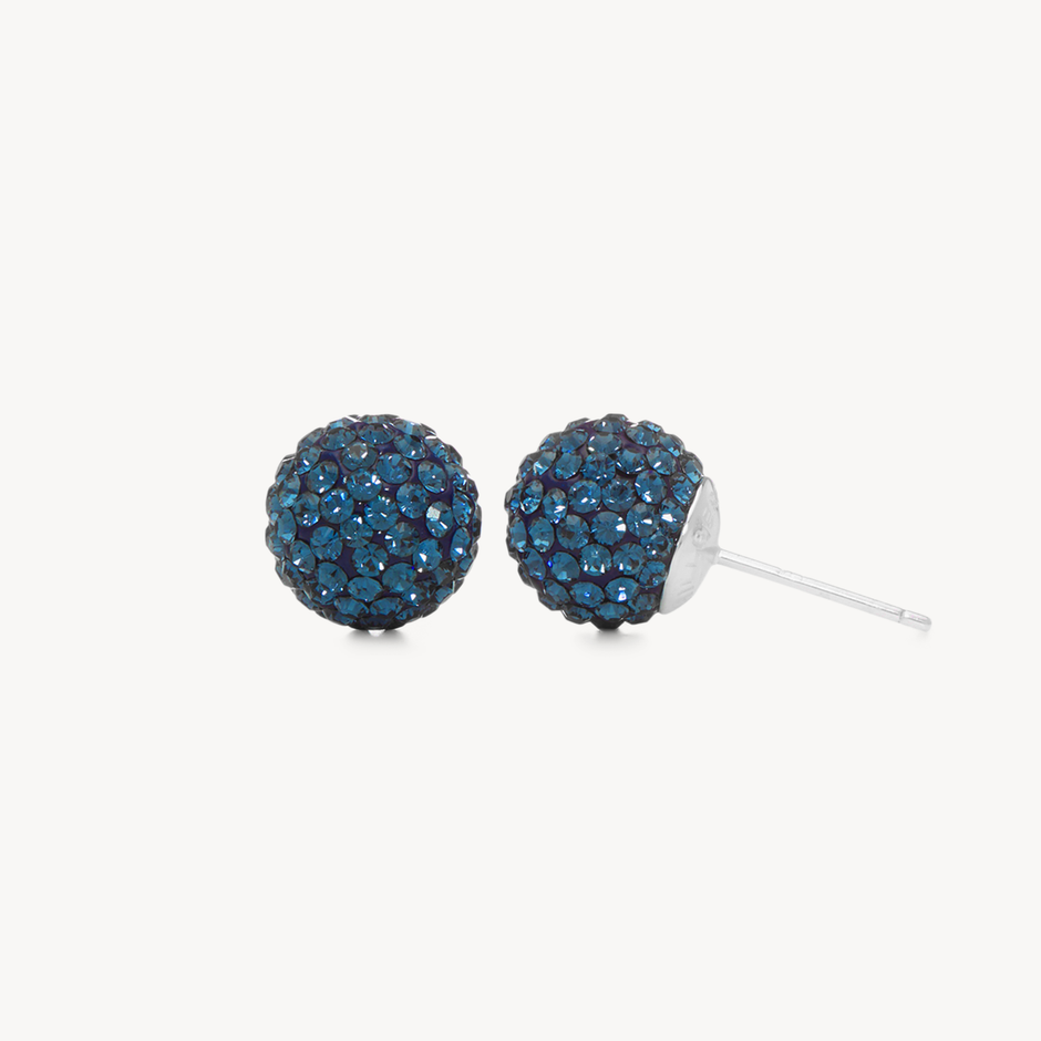 10mm Birthstone Sparkle Ball™ Stud Earrings September