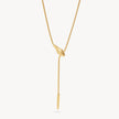 Serpent Y Necklace Gold