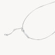 Denim Curved Sparkle Bar Necklace closure