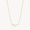 Wildflower Curved Sparkle Bar Necklace