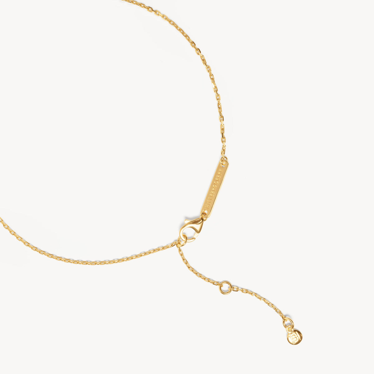 Wildflower Curved Sparkle Bar Necklace