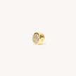 Soft Gold Sparkle Bezel Charm