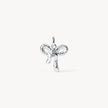 Lilac Sparkle Bow Charm Etched Floral Side
