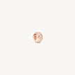 Rose Gold Sparkle Rondelle Charm