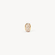 Soft Gold Sparkle Rondelle Charm
