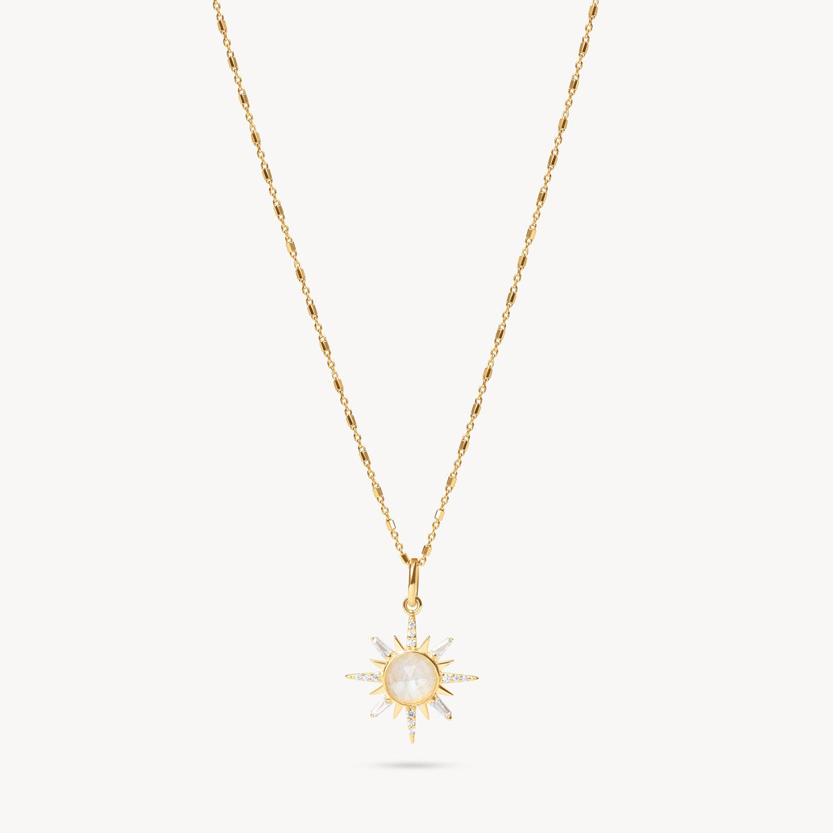 Supernova Moonstone Pendant Necklace