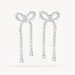 Tennis Bow Statement Earrings