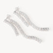 Tennis Earrings Jackets laying flat
