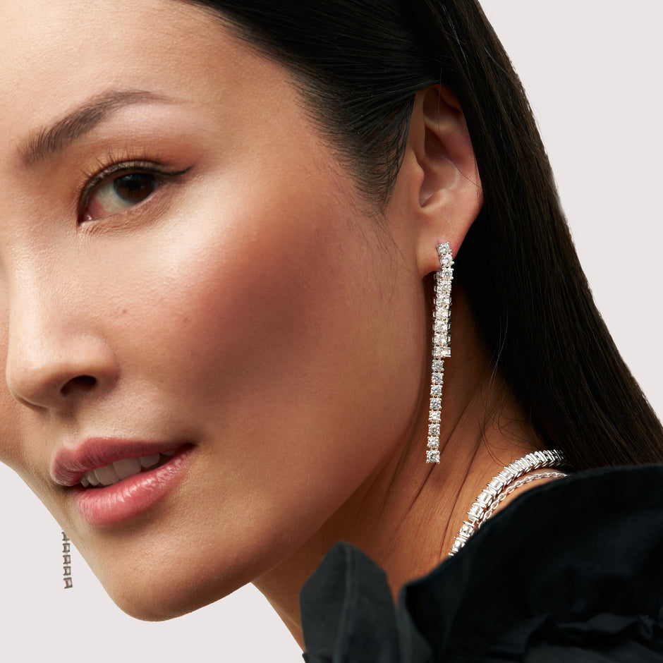 Tennis Earrings Jackets long