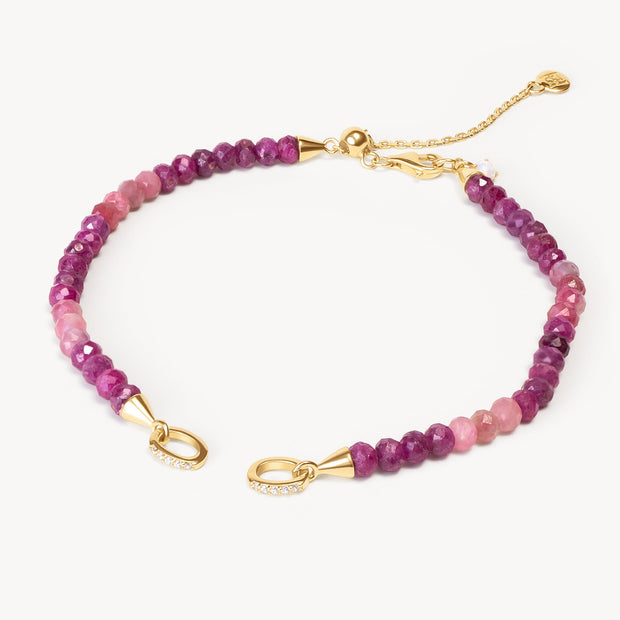 Warm Gradient Charm Base Bracelet with no links